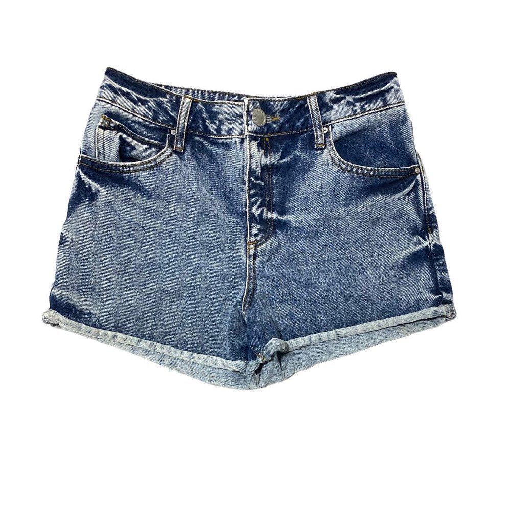 Vintage 80s River Island Stonewashed High Waist Denim Mom Shorts